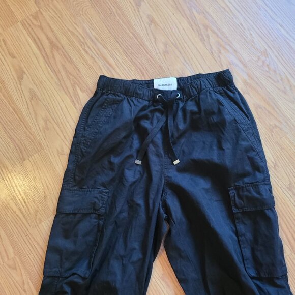 TALENTLESS WOMEN'S CARGO PANTS RELAXED OVERSIZED BAGGY UTILITY STRAIGHT LEG sz S - Picture 3 of 8